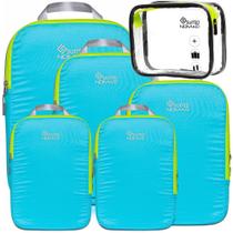 Bolsa de armazenamento SUITEDNOMAD Conjunto de cubos de embalagem de compressão ultraleve Bolsa de armazenamento SUITEDNOMAD Conjunto de cubos de embalagem de compressão ultraleve