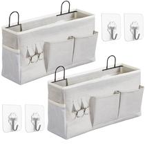 Bolsa de armazenamento suspensa HZZTY BRNY Large Wall, 2 peças com ganchos, cinza Bolsa de armazenamento suspensa HZZTY BRNY Large Wall, 2 peças com ganchos, cinza
