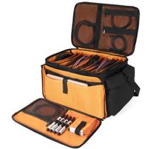 Bolsa de arquivo de cabos AKOZLIN DJ Gig Bag Cord Organizer 16x11x10cm