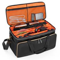 Bolsa de arquivo Trunab DJ Cable com compartimento acolchoado para laptop de 39 x 25 x 27 cm