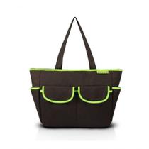 Bolsa De Bebê Lisa Mama & Me Jacki Design Marrom/verde Bolsa De Bebê Lisa Mama & Me Jacki Design Marrom/verde