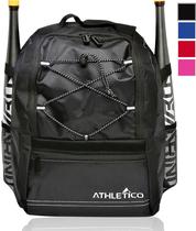 Bolsa de beisebol Athletico Youth Bat Mochila para beisebol preta