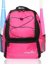 Bolsa de beisebol Athletico Youth Bat Mochila para beisebol rosa