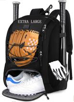 Bolsa de beisebol MATEIN Large Softball com compartimento para sapatos preta