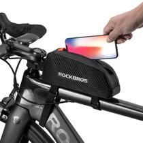 Bolsa de bicicleta Top Tube ROCKBROS Front Frame Bag 1L preta