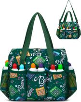 Bolsa de bingo FOKDUVB Bolsa de bingo com bolsos para Daubers Green Bolsa de bingo FOKDUVB Bolsa de bingo com bolsos para Daubers Green