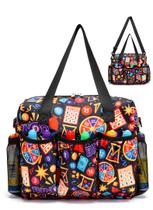 Bolsa de Bingo HACHMAS com Bolsos Compacta e Portátil Preta