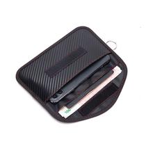 Bolsa de bloqueio de sinal RFID de fibra de carbono para chaves e telefones