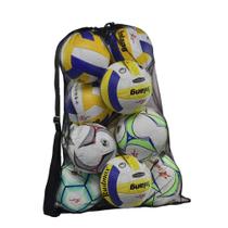 Bolsa de bolas de malha Rudmox Heavy Duty com alça ajustável preta