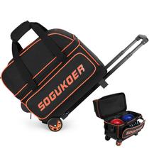 Bolsa de Boliche SOGUKOER para 2 Bolas com Rodinhas, Leve, 43 cm Bolsa de Boliche SOGUKOER para 2 Bolas com Rodinhas, Leve, 43 cm