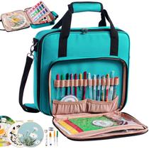 Bolsa de bordar MYBAGZING grande com bolsos e alça de ombro