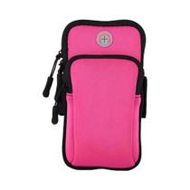 Bolsa De Braço Esportiva À Prova D'água Com 2 Zíperes E Furo Para Fone De Ouvido, Bolsa Portátil