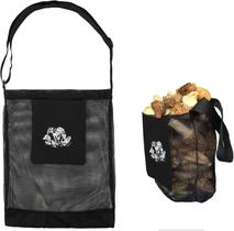 Bolsa de caça de cogumelos Qchengsan Mesh Foraging Bag preta Bolsa de caça de cogumelos Qchengsan Mesh Foraging Bag preta