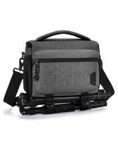 Bolsa de câmera BAGSMART Small para DSLR/SLR/sem espelho, cinza