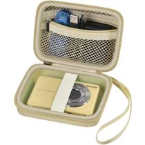 Bolsa de câmera compatível com a câmera digital VAHOIALD FHD 1080P/para CAMKORY Digital Point and Shoot/para Kodak PIXPRO FZ45-BK 16MP Vlogging/para iweukjlo/para Nosela (marrom claro)