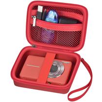 Bolsa de câmera compatível com a câmera digital VAHOIALD FHD 1080P/para CAMKORY Digital Point and Shoot/para Kodak PIXPRO FZ45-BK 16MP Vlogging/para iweukjlo/para Nosela (vermelha)