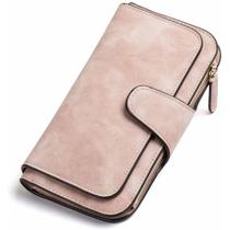 Bolsa de carteira longa feminina em couro PU com proteção RFID Bolsa de carteira longa feminina em couro PU com proteção RFID