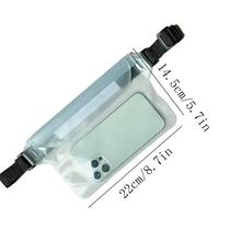 Bolsa de Celular PVC à Prova D'Água com Alça de Cintura Ajustável - Ideal para Praia, Natação e Mergulho Bolsa de Celular PVC à Prova D'Água com Alça de Cintura Ajustável - Ideal para Praia, Natação e Mergulho