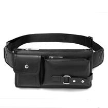 Bolsa de cintura AuSion PU de couro impermeável para uso externo e casual