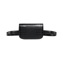 Bolsa De Cintura Feminina Multifuncional Em Couro PU Com Padrão De Crocodilo, Pequena E Casual, Bolsa De Cintura Feminina Multifuncional Em Couro PU Com Padrão De Crocodilo, Pequena E Casual,