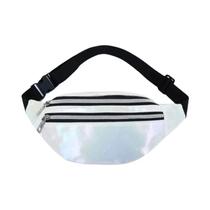 Bolsa De Cintura Holográfica Feminina, Bolsa De Viagem Com Zíper, Bolsa De Cintura Para Praia