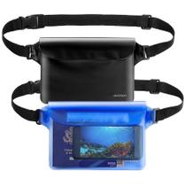 Bolsa de cintura impermeável, pacote com 2 pochetes Venterior Beach