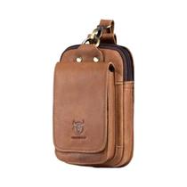 Bolsa De Cintura Pequena Em Couro BULLCAPTAIN, Design De Verão Com Gancho, Estojo Para Cigarros, Bolsa De Cintura Pequena Em Couro BULLCAPTAIN, Design De Verão Com Gancho, Estojo Para Cigarros,