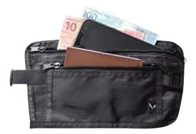 Bolsa de cintura pochete porta dinheiro, documentos de forma discreta