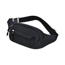 Bolsa De Cintura Unissex De Grande Capacidade Em Cor Sólida Moda Crossbody Para Celular
