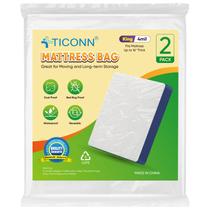 Bolsa de colchão TICONN Plastic Waterproof Moving Storage 2PK