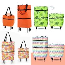 bolsa de compras dobrável com rodas para feira bolsa de compras dobrável com rodas para feira