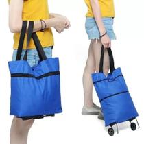Bolsa de Compras Extensível com Rodinhas Dobrável Feira