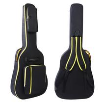 Bolsa de concerto para guitarra acústica PPOPPO 40/41/42 preta e amarela