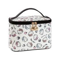 Bolsa de cosméticos AmbeAlla, estojo de viagem grande para maquiagem com porta-pincel