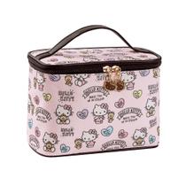 Bolsa de cosméticos AmbeAlla Large Pink com porta-escova para mulheres
