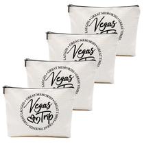 Bolsa de cosméticos BQXH Vegas Trip 9,6 x 7,1 x 0,5 cm 4 unidades