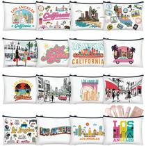 Bolsa de cosméticos Bulyoou Los Angeles Souvenir 16 unidades para mulheres Bolsa de cosméticos Bulyoou Los Angeles Souvenir 16 unidades para mulheres