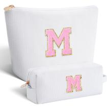 Bolsa de cosméticos, conjunto de bolsas de maquiagem mais adequadas - branco