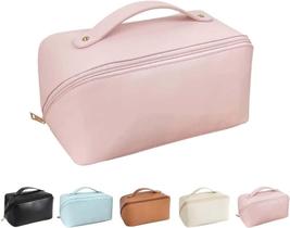 Bolsa de cosméticos de viagem de grande capacidade, nécessaire de maquiagem resistente à água