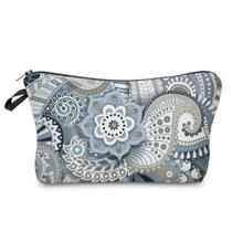 Bolsa de cosméticos Deanfun Mandala Flowers impermeável para mulheres