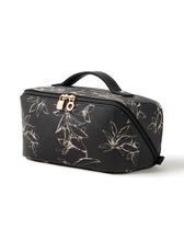 Bolsa de cosméticos EACHY Travel Makeup Bag de grande capacidade F-Black