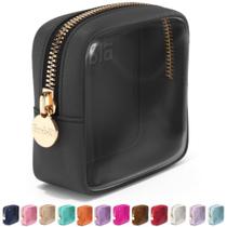 Bolsa de cosméticos Embla Clear Makeup Case Travel Black para mulheres