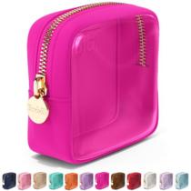 Bolsa de cosméticos Embla Clear Makeup Case Travel Fuchsia