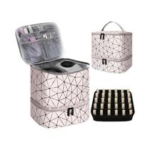Bolsa De Cosméticos Feminina De Grande Capacidade, Bolsa De Manicure Portátil De PVC De Alta Bolsa De Cosméticos Feminina De Grande Capacidade, Bolsa De Manicure Portátil De PVC De Alta