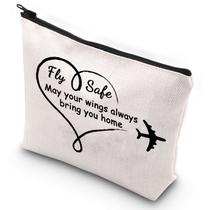 Bolsa de cosméticos G2TUP Fly Safe Flight Attendant Traveler Pouch Bolsa de cosméticos G2TUP Fly Safe Flight Attendant Traveler Pouch