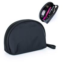 Bolsa de cosméticos Hekyip Half Moon impermeável de nylon toda preta Bolsa de cosméticos Hekyip Half Moon impermeável de nylon toda preta