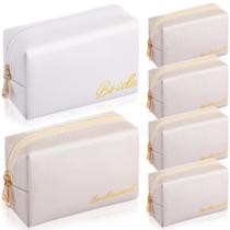Bolsa de cosméticos Hillban Bride and Bridesmaid PU Leather x6 Bolsa de cosméticos Hillban Bride and Bridesmaid PU Leather x6