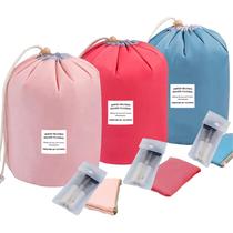 Bolsa de cosméticos INVODA 3 peças em forma de barril, impermeável para viagem Bolsa de cosméticos INVODA 3 peças em forma de barril, impermeável para viagem
