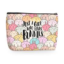 Bolsa de cosméticos jealance 25x17x5 cm Cotton Linen Bunny