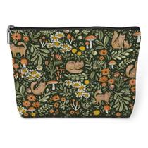 Bolsa de cosméticos jeilink Cats Floral 25x18 cm Bolsa de higiene